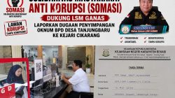Solidaritas Masyarakat Anti Korupsi (SOMASI) Dukung LSM GANAS Laporkan Dugaan Penyimpangan Oknum BPD Desa Tanjungbaru kec. Cikarang timur ke Kejari Cikarang